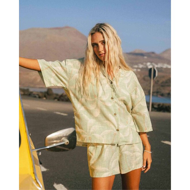 Billabong Dames Beach Side Woven Shirt Pistachio