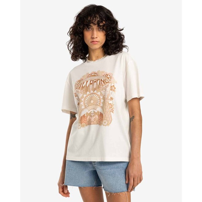 Billabong Dames Waves Of Change Tee Salt Crystal