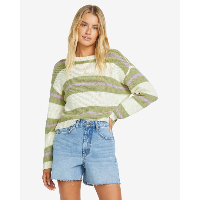 Billabong Dames Make It Waves Sweater Avocado