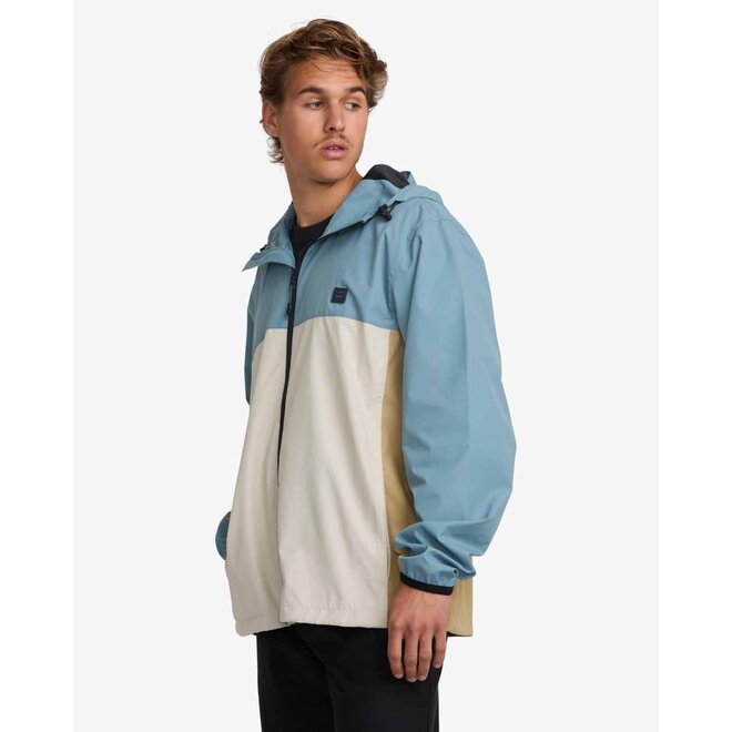 Billabong Men's Transport Windbreaker Jacket Glacier Blue