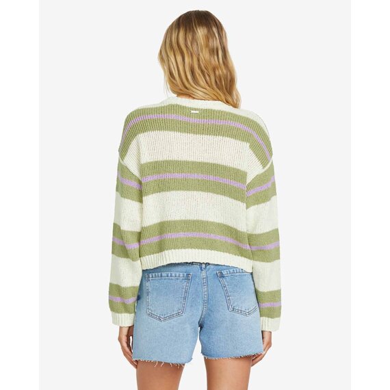 Billabong Dames Make It Waves Sweater Avocado