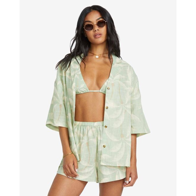 Billabong Dames Beach Side Woven Shirt Pistachio