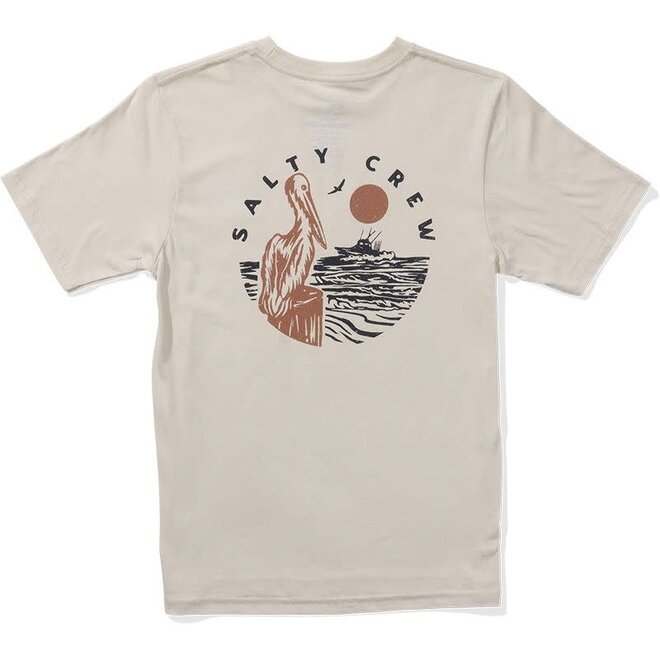 Salty Crew Heren Stakeout S/S Tee Moonbeam