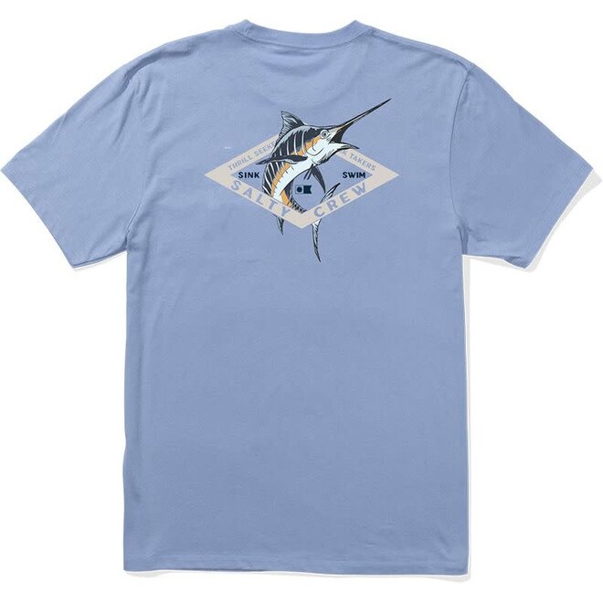 Salty Crew Heren Diamond Marlin S/S Tee Marine Blue