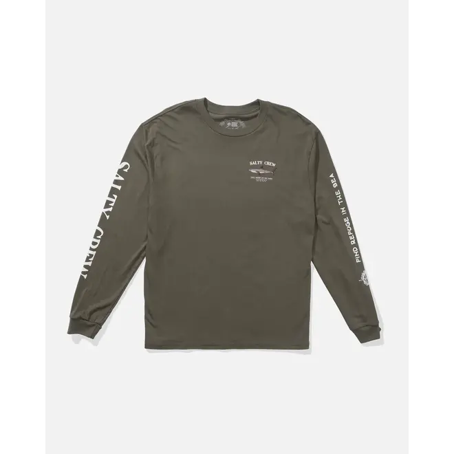 Salty Crew Heren Bruce  L/S Tee Dusty Olive
