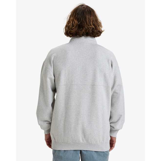 Billabong Heren Burleigh Half Zip Pullover Light Grey Heather