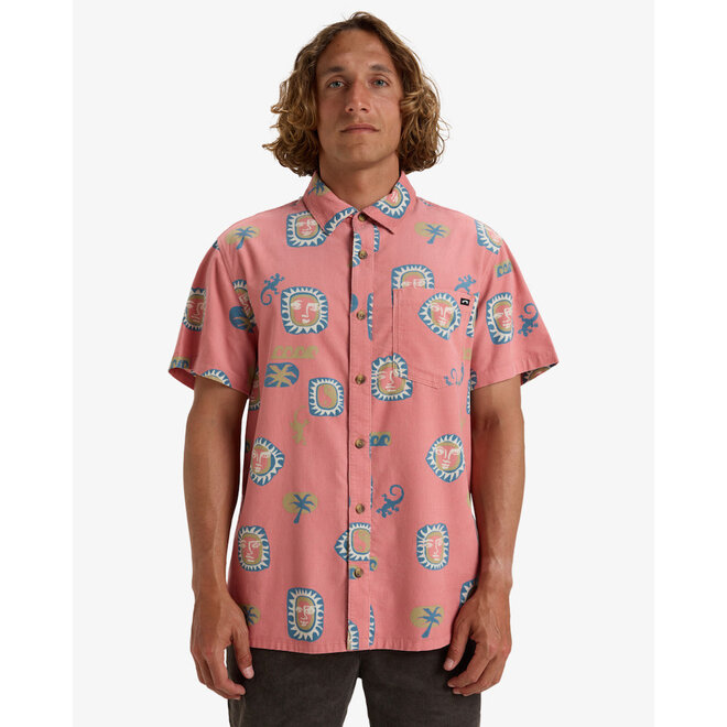 Billabong Men's Solana Shirt Dusty Pink