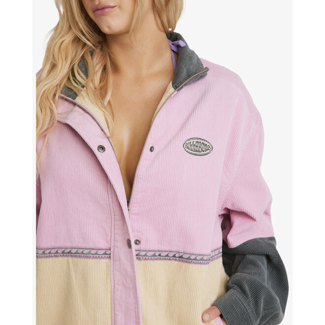 Billabong Women's Since 73 Set The Wave Corduroy Jacket Multi