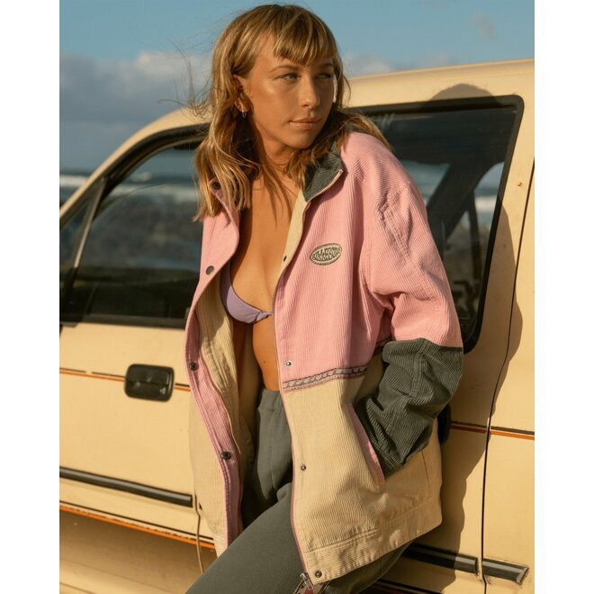 Billabong Women's Since 73 Set The Wave Corduroy Jacket Multi