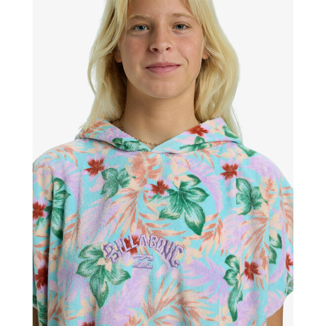 Billabong Dames Hooded Surf Poncho Coastal Blue