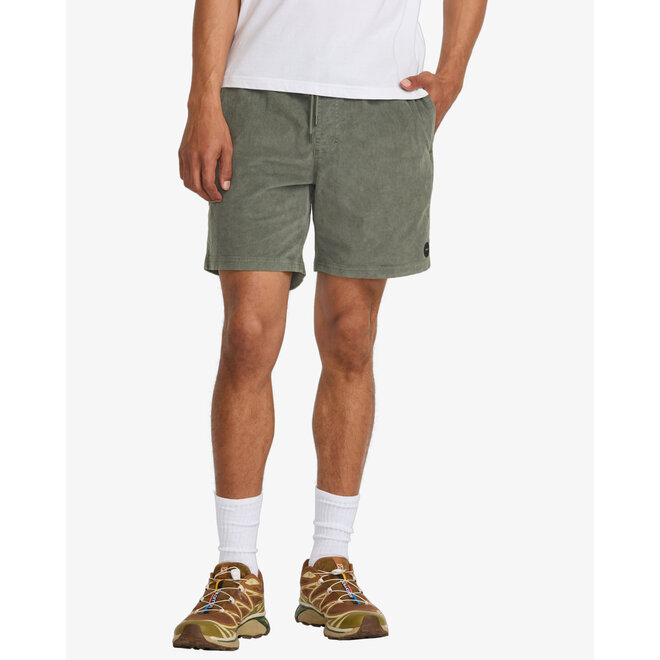 RVCA Men's Escape Elastic Corduroy Short Sage Leaf