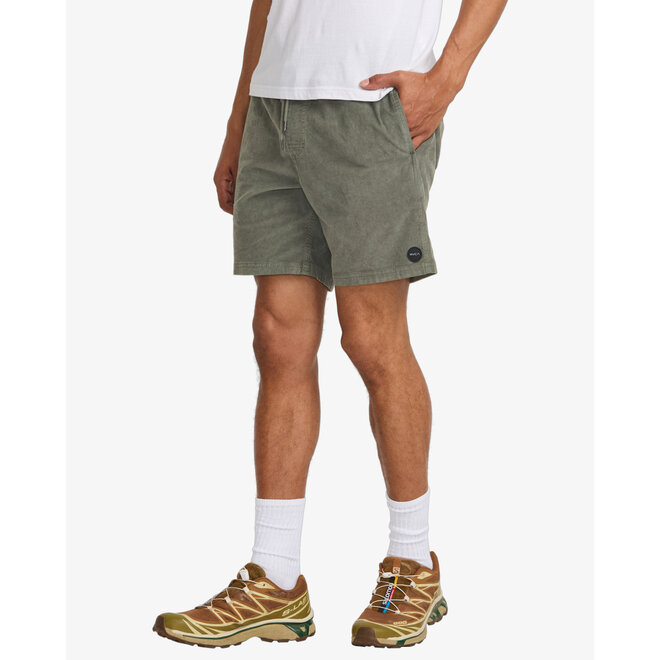 RVCA Men's Escape Elastic Corduroy Short Sage Leaf