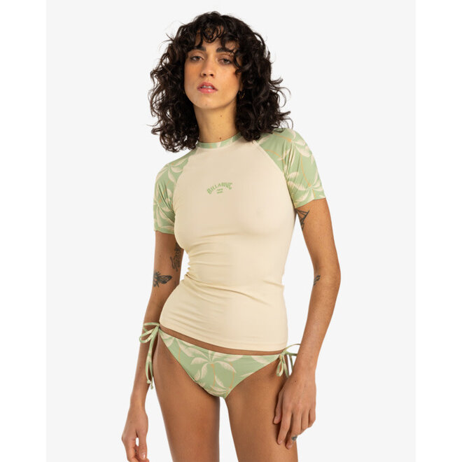 Billabong Women's Surf Capsule S/S Lycra Whitecap