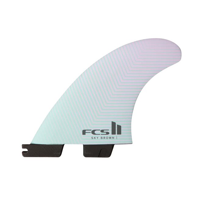 FCS II Sky Brown Performance Core Thruster Fins Small