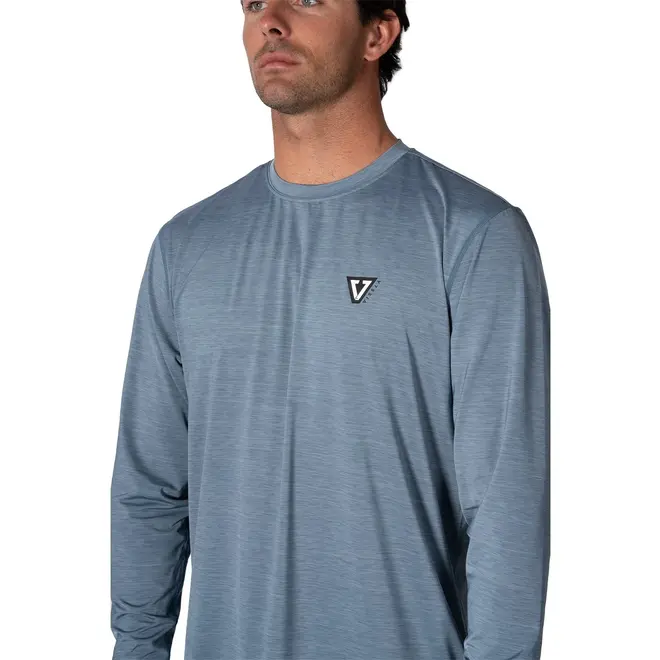 Vissla Men's Twisted Eco Long Sleeve Lycra Slate Heather
