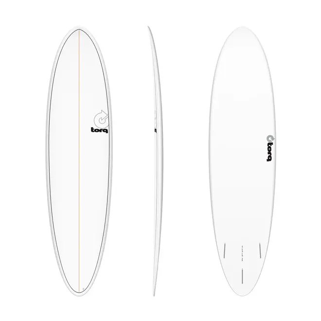 7'2 Torq Funboard - Futures - 3 Fin - White Pinline