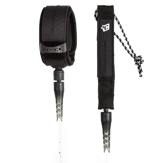 Creatures 9ft Longboard Ankle Leash White Speckle Black