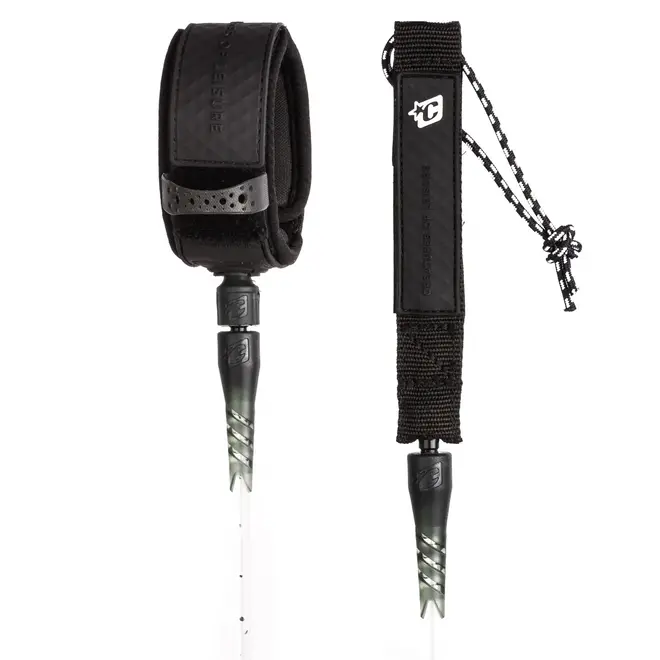 Creatures 9ft Longboard Ankle Leash White Speckle Black