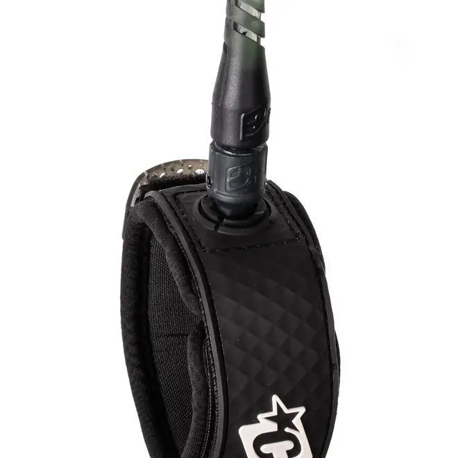 Creatures 9ft Longboard Ankle Leash White Speckle Black