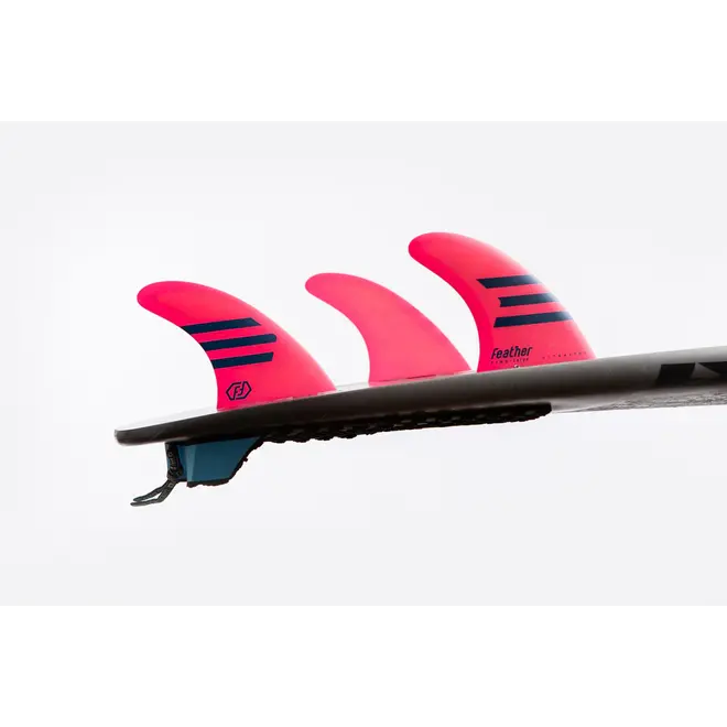 Feather Fins Single Tab Ultralight Epoxy HC Thruster Pink