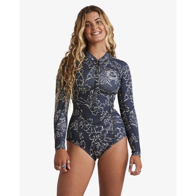 Billabong Salty Dayz Natural 2/2 Women's LS Springsuit Black Pebble