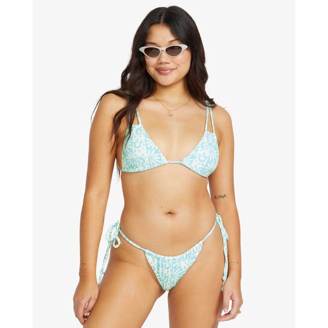 Billabong Women's Happy Dance Triangle Bikini Top Sea Spray
