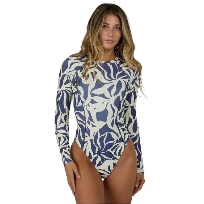 Salty Crew Dames Ray Days LS Surf Suit Indigo