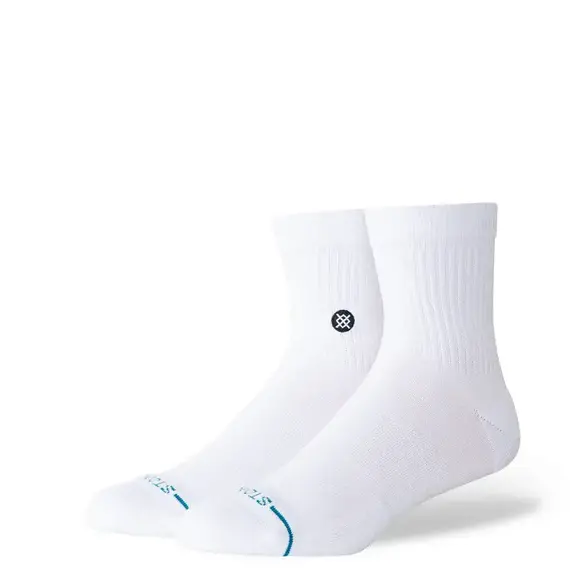 Stance Icon Quarter Socks White