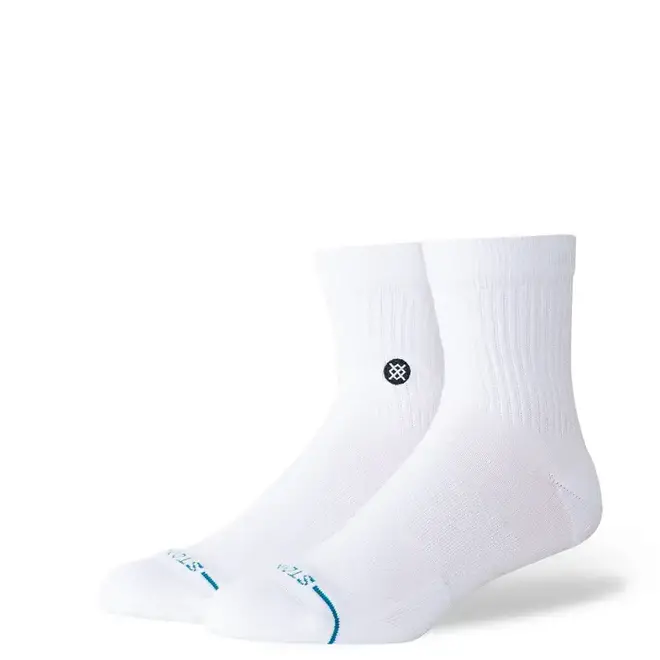 Stance Icon Quarter Socks White