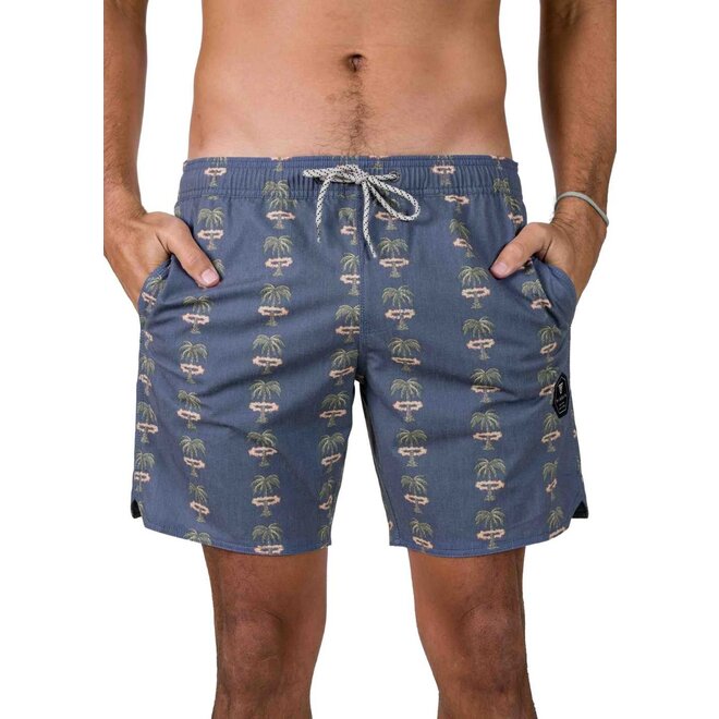 Vissla Heren Atomic Palms 17.5" Boardshort Midnight