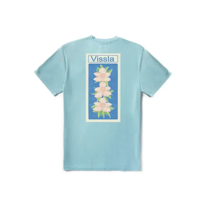 Vissla Heren Pukupea Pay Phone Cosmic Wash Tee Vintage Blue