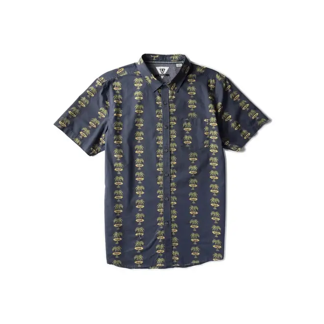 Vissla Heren Atomic Palms Eco SS Shirt Midnight
