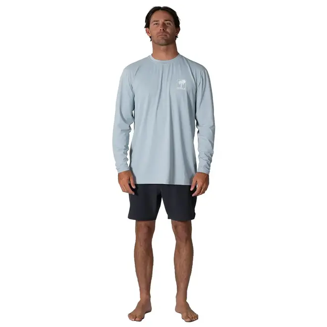 Vissla Heren Pro Comp LS Lycra Stone Blue
