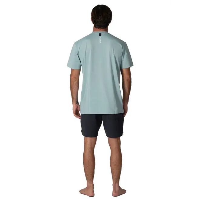 Vissla Heren Twisted Eco Short Sleeve Lycra Sea Green Heather