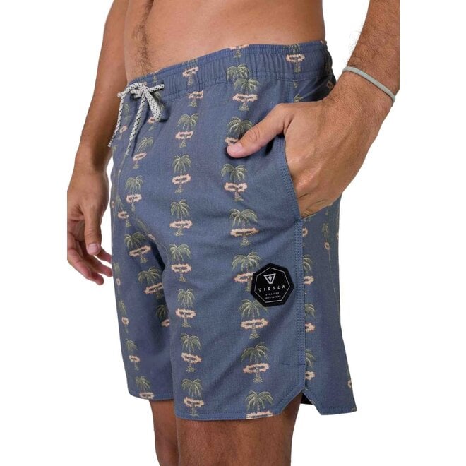 Vissla Heren Atomic Palms 17.5" Boardshort Midnight