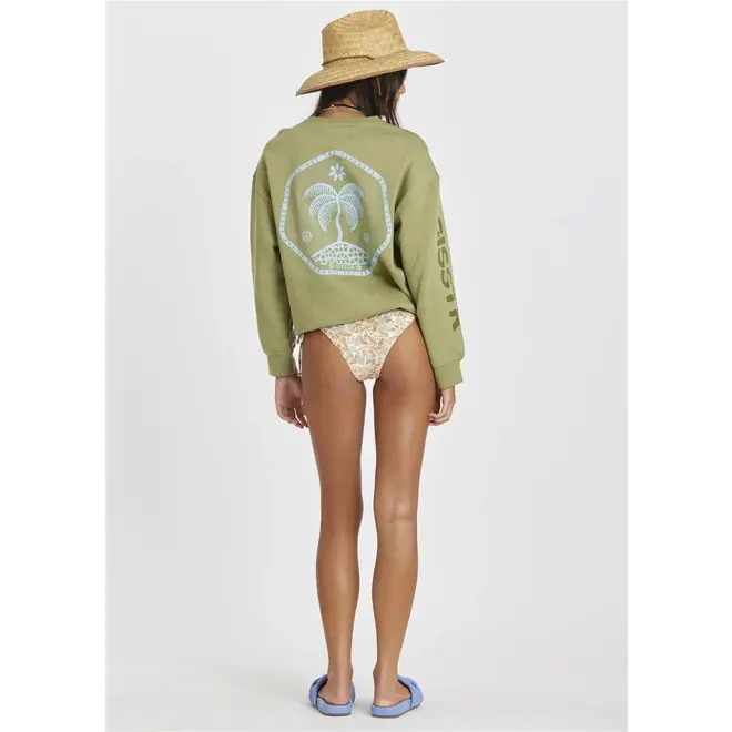 Sisstrevolution Women's Day Trip Crew Fleece Army