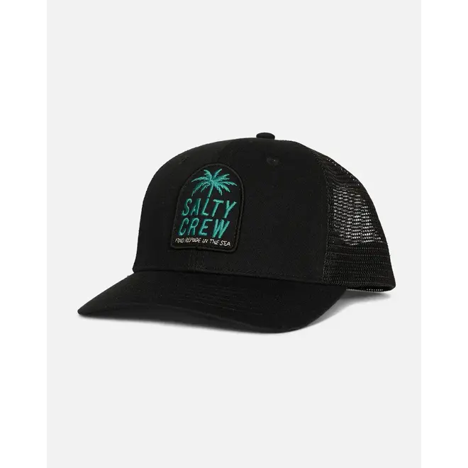 Salty Crew Resort Trucker Cap Black