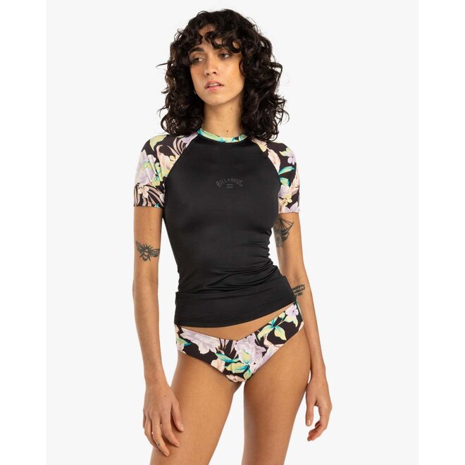 Billabong Women's Surf Capsule SS Lycra Black Multi