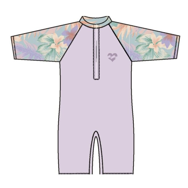 Billabong Kinder Billie Combi SS Swimsuit Amethyst Smoke
