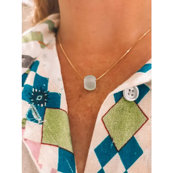 Laguna Treasure Sublime Sea Glass Necklace Gold