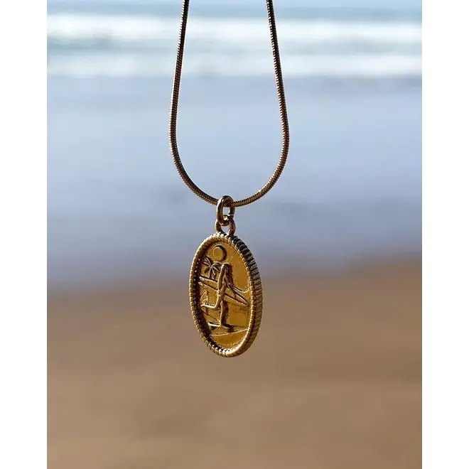 Laguna Treasures Ocean Necklace Skategirl Gold