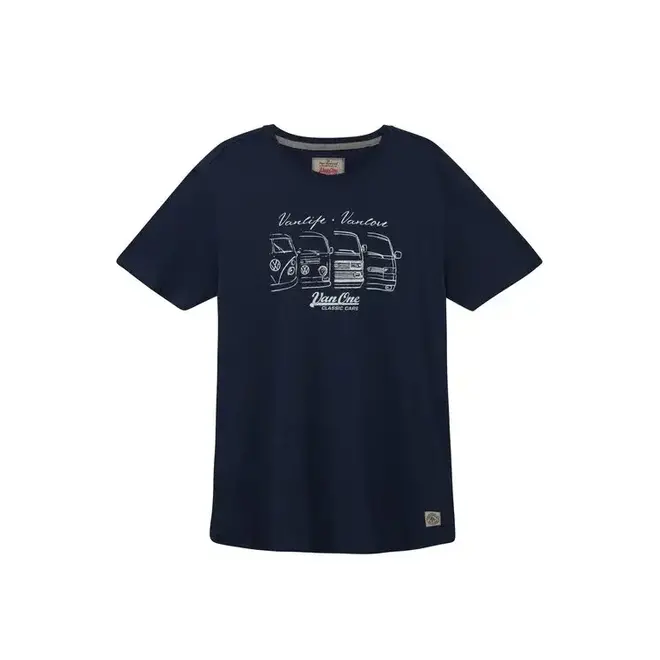 Van One Classic Cars We Are Family Tee Navy