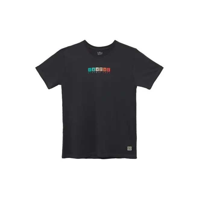 Van One Classic Cars T-Shirt Retro Stripes Black