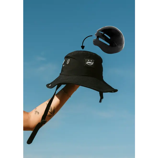 Smile Surfwear Reef Ranger 1.0 Surf Hat / Helmet Black