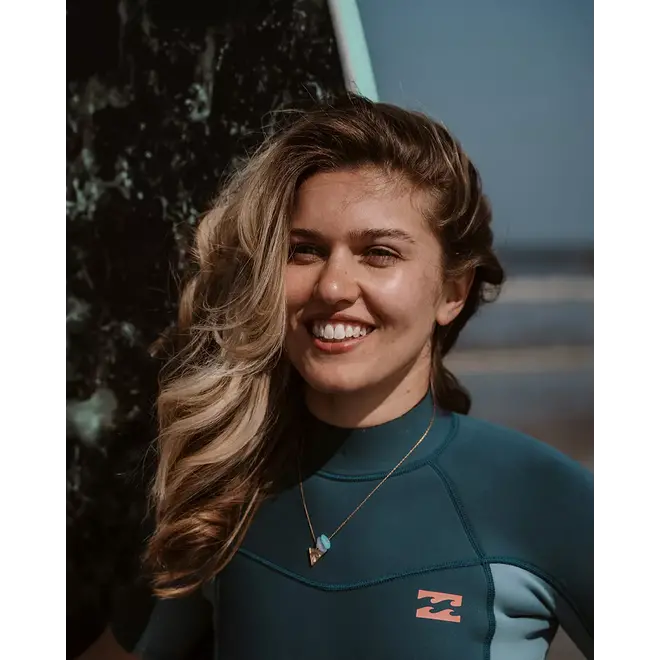 Laguna Treasures Zeeglas Necklace Wave Rider Gold