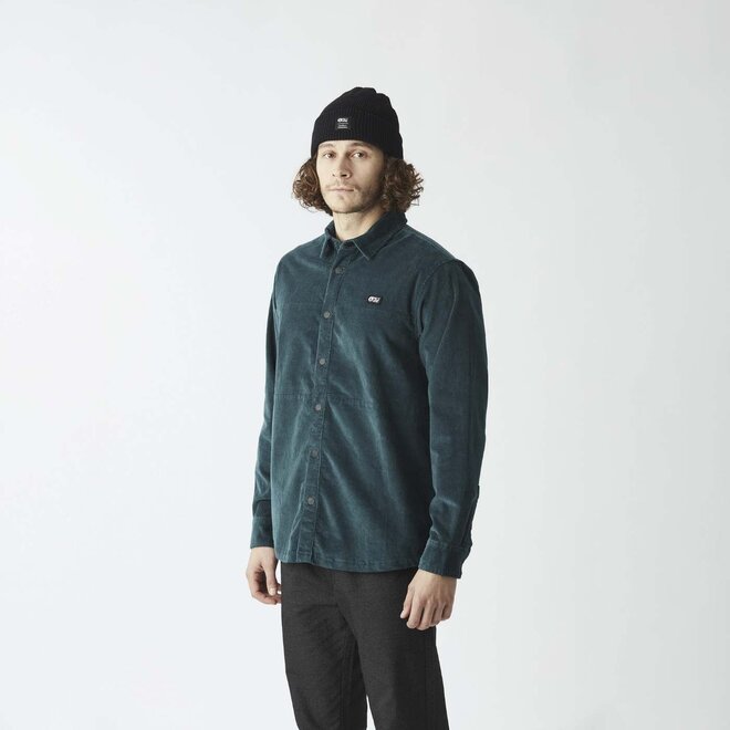 Picture Heren Graftons Corduroy Shirt Deep Water