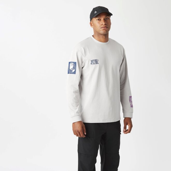 Picture Heren Kawa LS Tee Vapor Grey