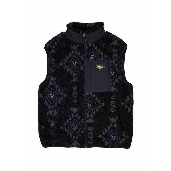 Vissla Heren Hector Sleeveless Fleece Black