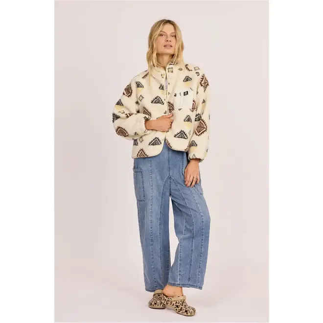 Sisstrevolution Dames Live Sherpa Fleece Buttermilk