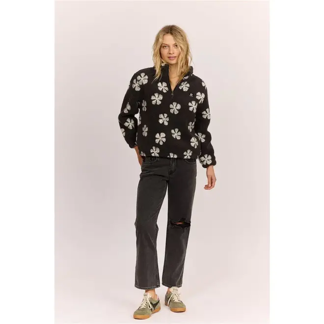 Sisstrevolution Damen Smooth Sherpa Fleece Vintage Black